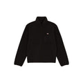 Vista trasera del forro polar Dickies Mount Hope Fleece color Black mostrando el corte relajado y el cuello alto.