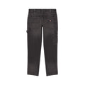 Pantalón Dickies Garyville Denim color negro lavado desgastado, vista trasera plana.