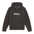 Sudadera con capucha Dickies Slayden GD Hoodie negra con logotipo frontal y acabado garment dye.