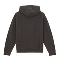 Vista trasera de la sudadera Dickies Slayden GD Hoodie negra con capucha y puños elásticos.