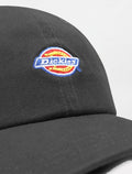 Etiqueta frontal bordada de la Gorra Dickies Hardwick Black