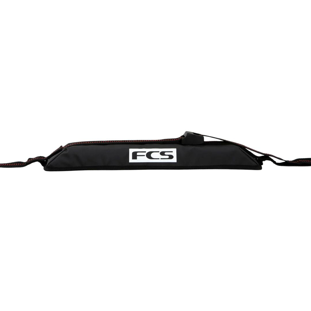 Almohadilla acolchada de los FCS Cam Lock Soft Racks Single con logo FCS para proteger el techo del coche.