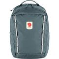Fjällräven Skule Kids mochila escolar 15 litros color negro con tiras reflectantes verticales y logo frontal.