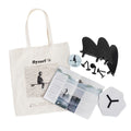 Accesorios incluidos con la tabla Flysurf Cold Hawaii 8.0 como tote bag, quillas VPS, guía y pegatina.