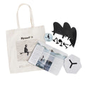 Accesorios incluidos con la tabla Flysurf The Traveller 6.6 como tote bag, quillas, guía y pegatina.