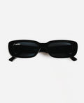 Gafas de sol Warmouth Eyewear Festival Fever negras con lentes oscuras en vista frontal