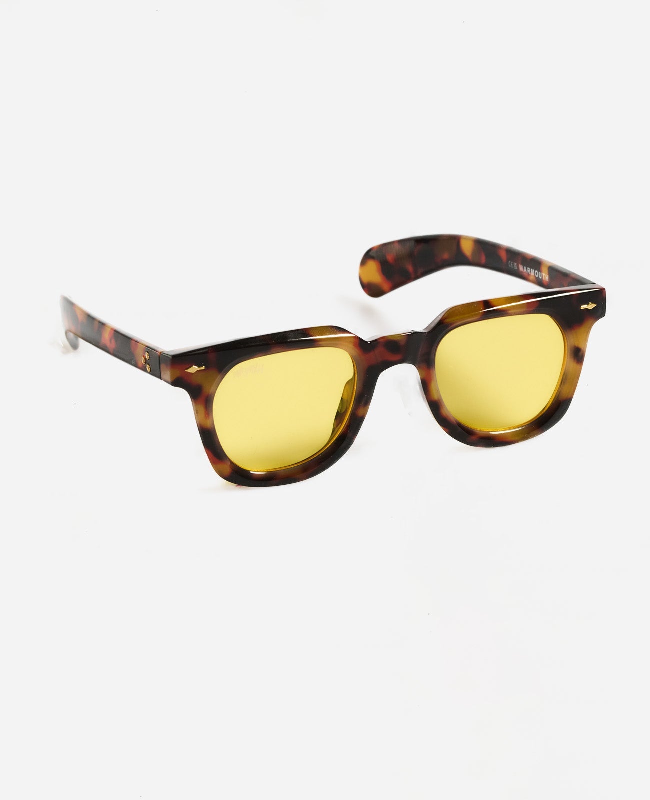 Gafas de sol Warmouth Ron Ryan Carey con lentes amarillas, vista lateral