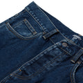 cintura del Pantalón vaquero denim Carhartt WIP Newel Pant azul oscuro lavado piedra