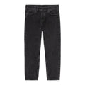 Pantalón vaquero denim Carhartt WIP Newel Pant negro lavado piedra frontal