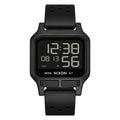 Reloj Nixon Heat All Black con pantalla digital grande y diseño minimalista.