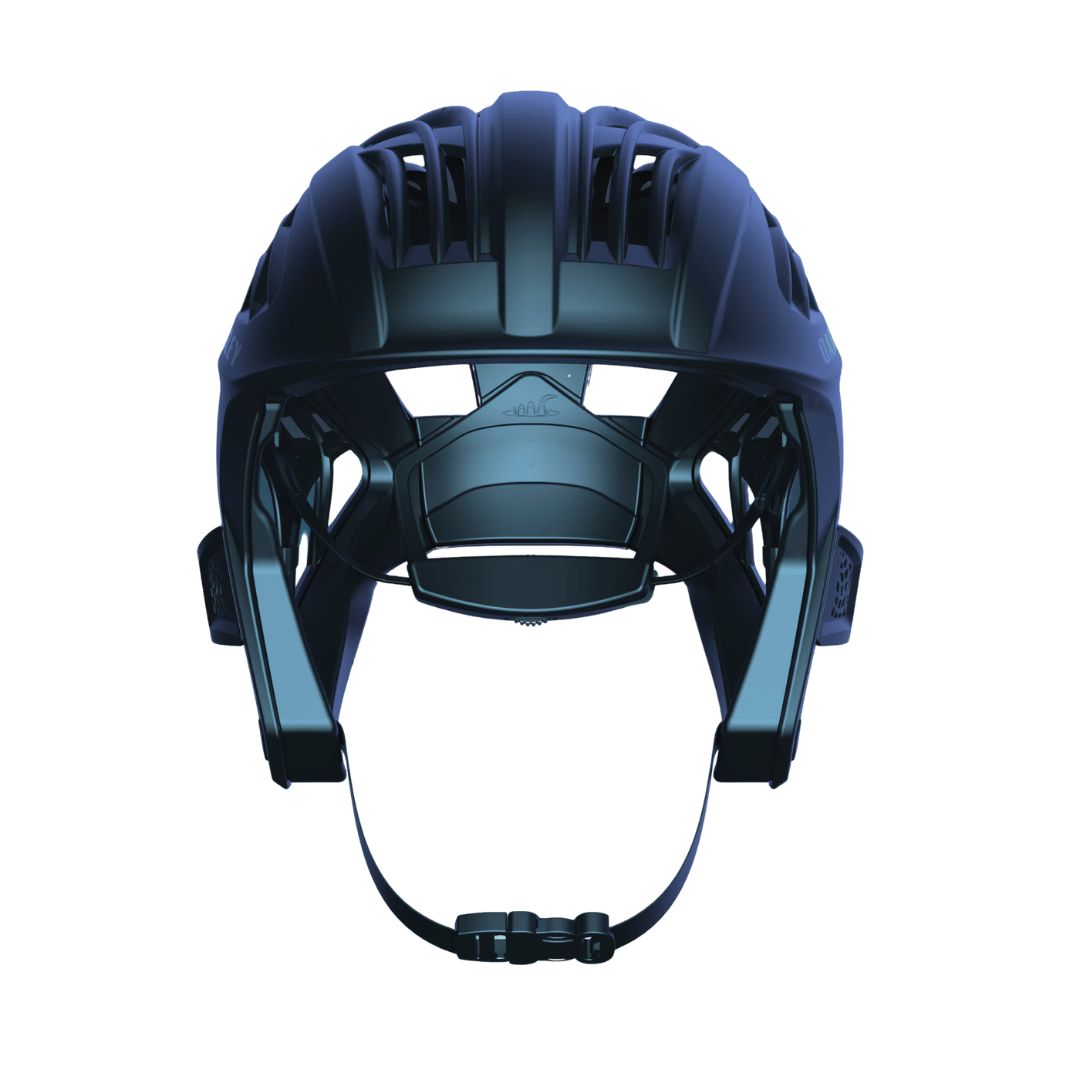 Casco de surf Oakley WTR Icon Matte Black vista frontal con ventilación superior y sistema 360 Fit.