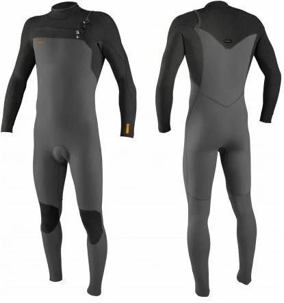 ONEILL HYPERFREAK 4/3 + CHEST ZIP SMOKE / RAVEN HR6 FULL WETSUIT