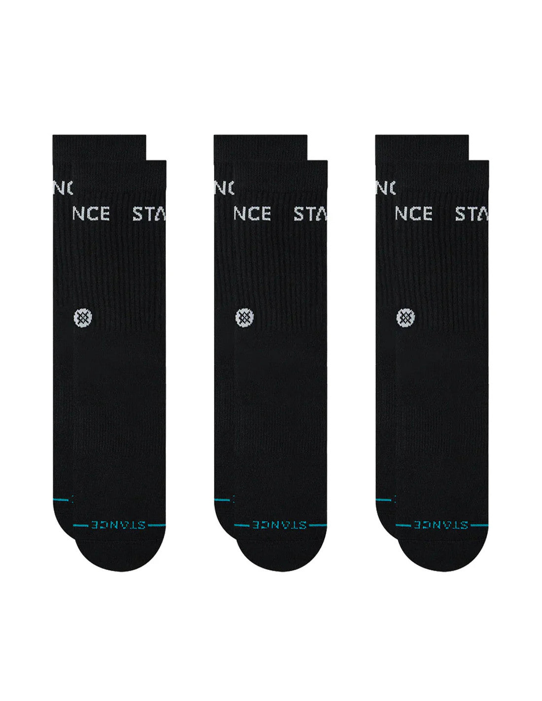 PACK STANCE 3 CALCETINES NEGROS BARATOS
