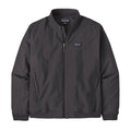 Chaqueta Patagonia Isthmus Deck Jacket Ink Black negra para hombre, diseño minimalista con cremallera y bolsillos laterales.