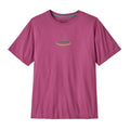 Camiseta Patagonia '95 Oval Logo T-Shirt en color Faded Magenta con logo ovalado pequeño en el pecho y corte regular fit.