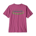 Camiseta Patagonia Men's '95 Oval Logo T-Shirt color Faded Magenta para hombre, diseño retro con gran logo ovalado estampado en la espalda.