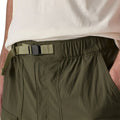 Detalle de cinturón integrado de Patagonia Outdoor Everyday Shorts 6