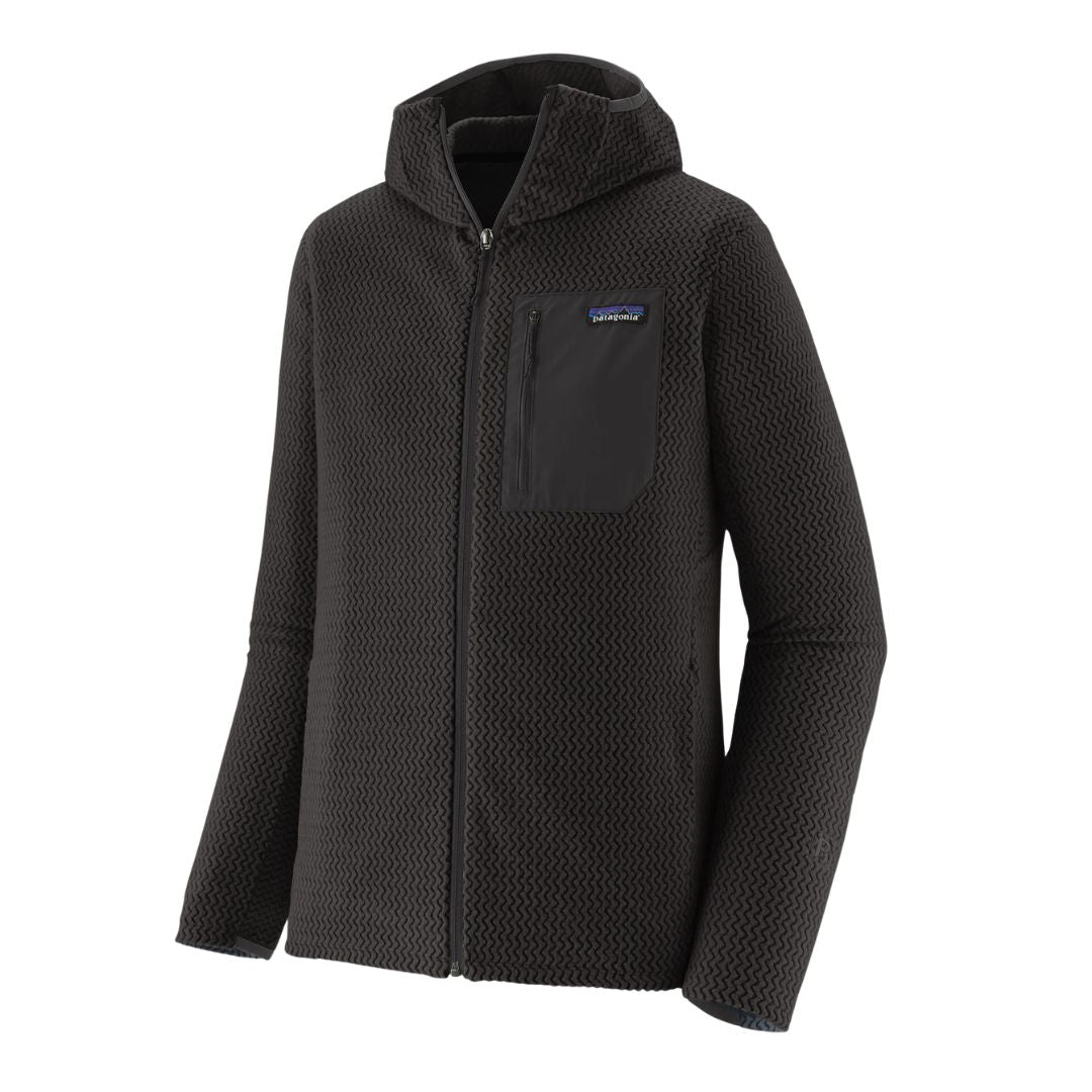Patagonia Men's R1 Air Full-Zip Hoody en color negro.