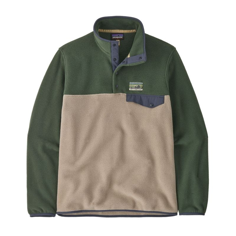 forro polar patagonia color verde y beige