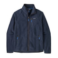 Patagonia Retro Pile Jacket color New Navy Sunken Blue, chaqueta fleece de poliéster reciclado con cuello alto y diseño clásico.
