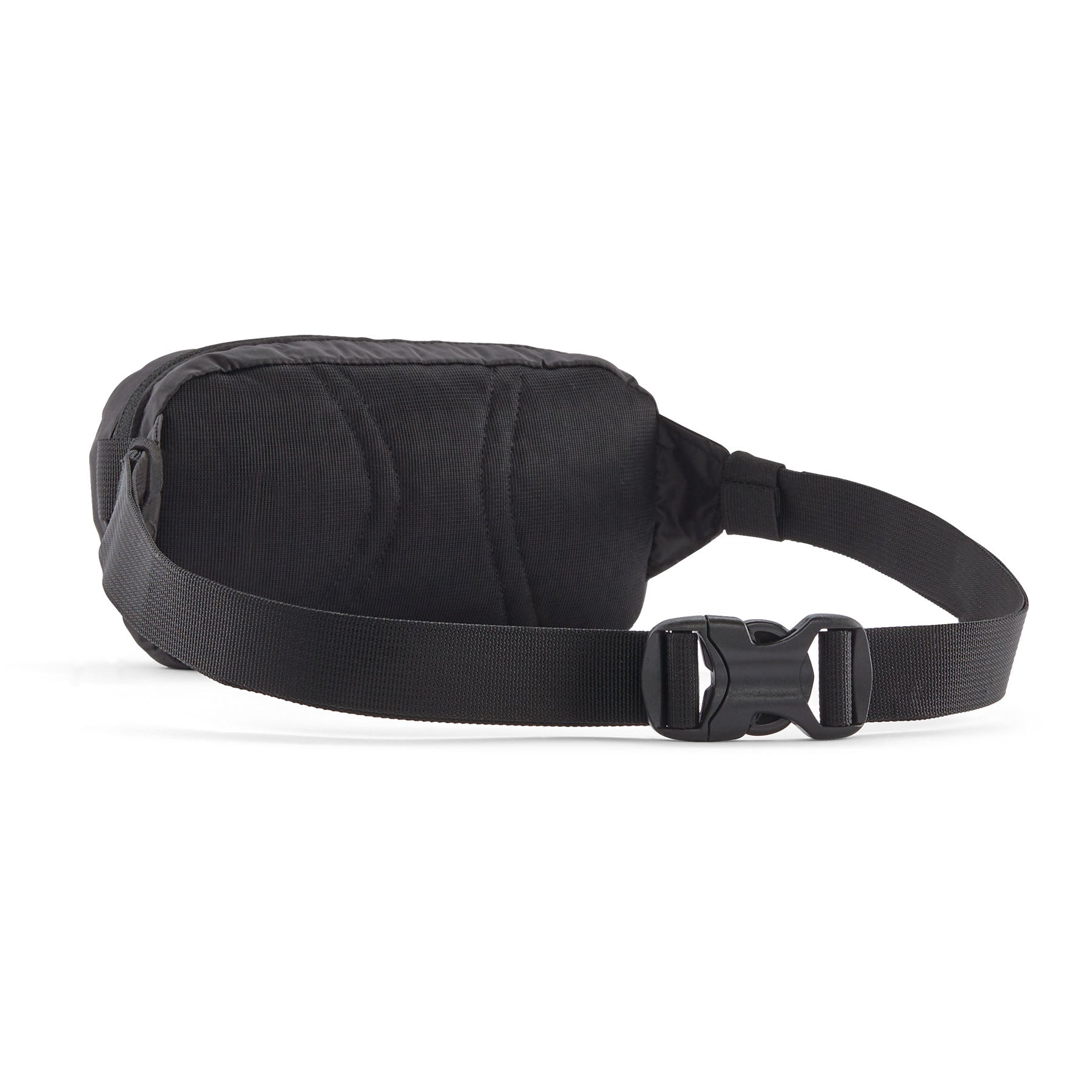 Patagonia Terravia Mini Hip Pack en color negro, vista trasera del producto