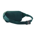 Patagonia Terravia Mini Hip Pack en color verde cascada, vista trasera del producto