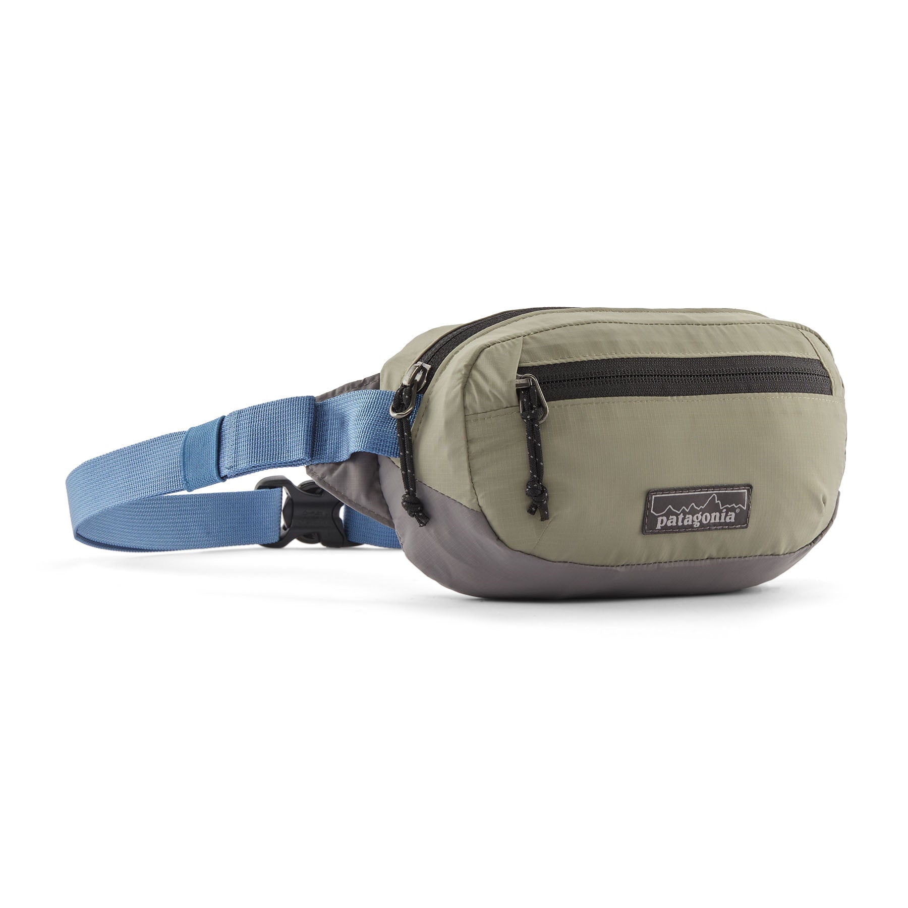 Patagonia Terravia Mini Hip Pack en color verde oliva, vista detallada del producto