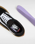 Plantilla PopCush de la Zapatilla Vans Skate Old Skool Negra con la suela de goma y cordones blancos