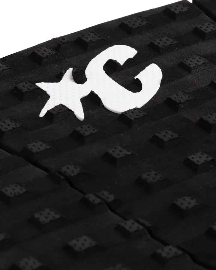 Detalle del patrón Square Loc negro con micro-puntos Thermo-Lite y logo Creatures of Leisure blanco del grip Mick Fanning Signature black white.