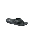 Chanclas Reef Fanning H2O negras black silver con tira acolchada y plantilla EVA ligera resistente al agua.