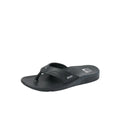 Chanclas Reef Fanning H2O black silver con tira contorneada y separador de dedos ergonómico.