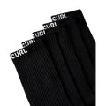 Detalle del puño acanalado en negro de los calcetines Rip Curl Brand Crew Sock, con el texto 