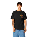 Rip Curl Bells Pro 26 Bell Logo S/S Tee camiseta surf negra vista frontal con logo Bells Beach en el pecho.