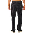 Pantalón Rip Curl Classic Surf Cord Beach Pant en Washed Black, vista trasera con el bolsillo con solapa y la etiqueta tejida Rip Curl.