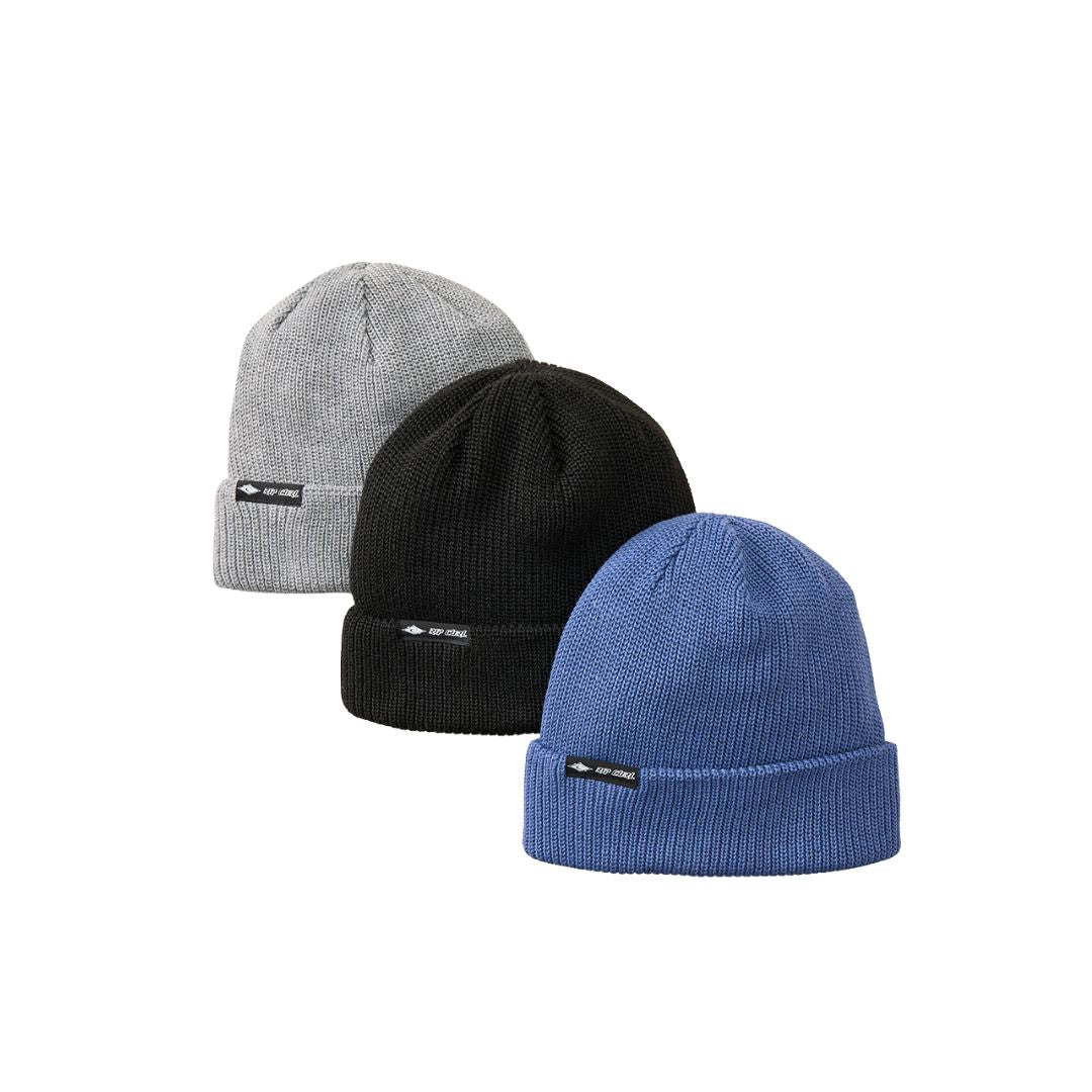 Pack de 3 gorros Rip Curl Classic Surf Reg en colores negro, gris y azul