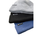 Gorros Rip Curl Classic Surf Reg en negro, gris y azul, vista frontal del set completo