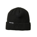 Gorro Rip Curl Classic Surf Reg en color negro con vuelta doblada y logotipo visible.