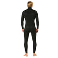 Vista trasera del traje de neopreno negro RIP CURL DAWN PATROL CHEST ZIP 5/3 2026