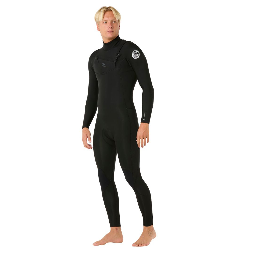 Traje de neopreno Rip Curl Dawn Patrol Pro 4/3mm 2026 - vista lateral en posición erguida