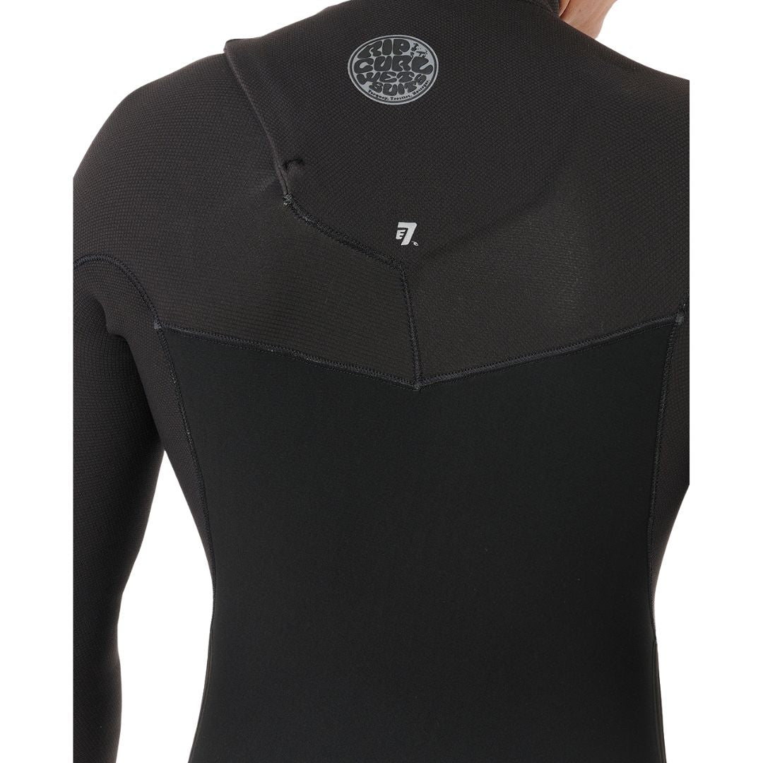 Detalle del panel trasero del neopreno Rip Curl Flashbomb Pro Zip Free 5/3 2026 negro.