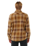 Hombre con la Camisa polar Rip Curl Fun Times Polar Fleece Shirt Chocolate espalda