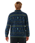 Hombre con el forro polar Rip Curl Fun Times Polar Fleece Azul marino lavado espalda