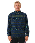 Hombre con el forro polar Rip Curl Fun Times Polar Fleece Azul marino lavado