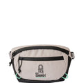 Rip Curl Overland Waist Bag Search riñonera surf color stone con bolsillo frontal y logo Search Rip Curl vista frontal.