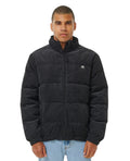 Hombre con el Abrigo de pana Rip Curl Rincon Cord Puffer Jacket Negro