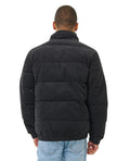 Hombre con el Abrigo de pana Rip Curl Rincon Cord Puffer Jacket Negro espalda