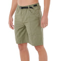 Bañador surf largo Rip Curl Search Destroy Volley 21 verde cactus, vista lateral con hebilla ajustable negra The Search y bolsillo delantero.