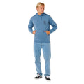 sudadera con capucha Rip Curl Search Icon Hoodie bluefin vista frontal completa con bolsillo canguro.
