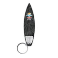 Rip Curl Surfboard Keyring llavero con forma de tabla de surf blanca con gráfico azul y logo Rip Curl.