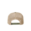 Parte trasera de la gorra Rip Curl Wetsuit Icon Trucker verde oliva con cierre ajustable tipo snapback.
